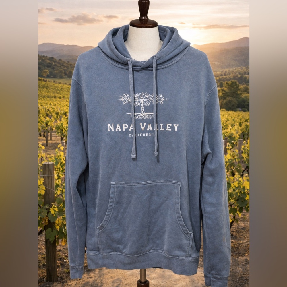 NAPA VALLEY Blue Hoodie